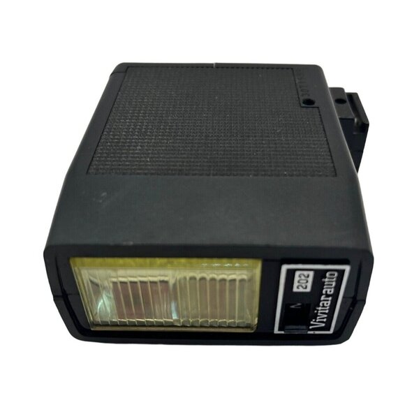 Vivitar 202 Flash Unit W/ Manual Settings For Classic Cameras 3" x 2.5" Blk 58i - Picture 1 of 5